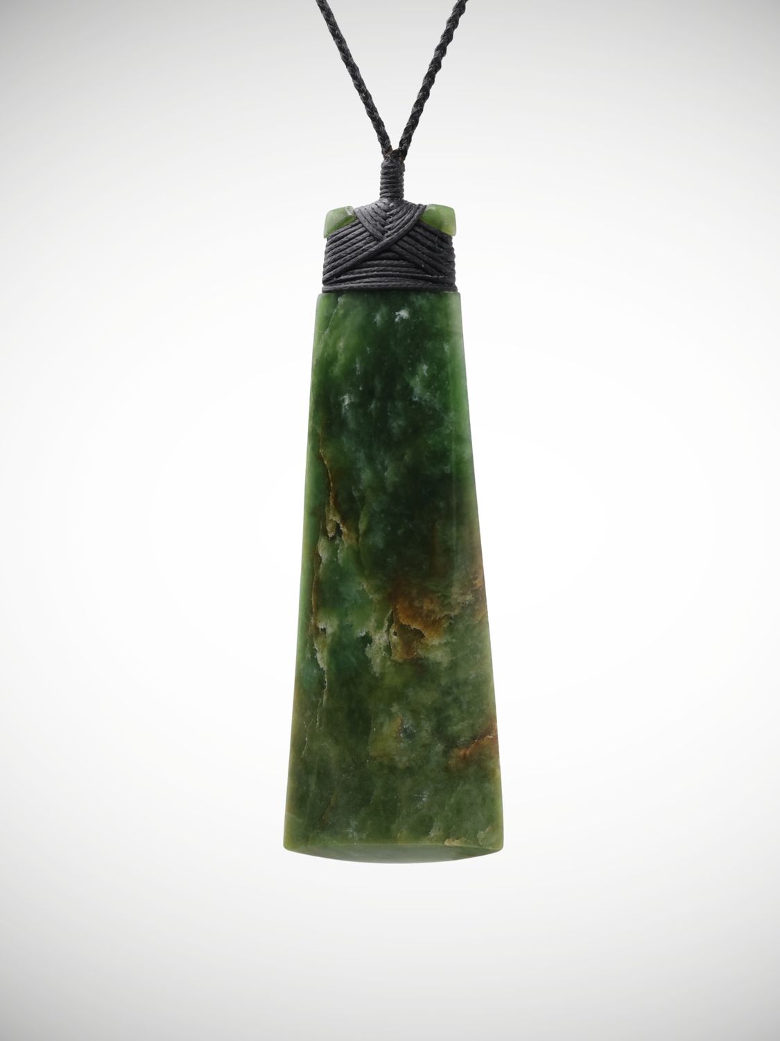 Moko Pounamu Toki NZ Genuine Kahurangi Flower Greenstone - Awatuna