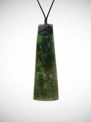 Moko Pounamu Toki NZ Genuine Kahurangi Flower Greenstone - Awatuna