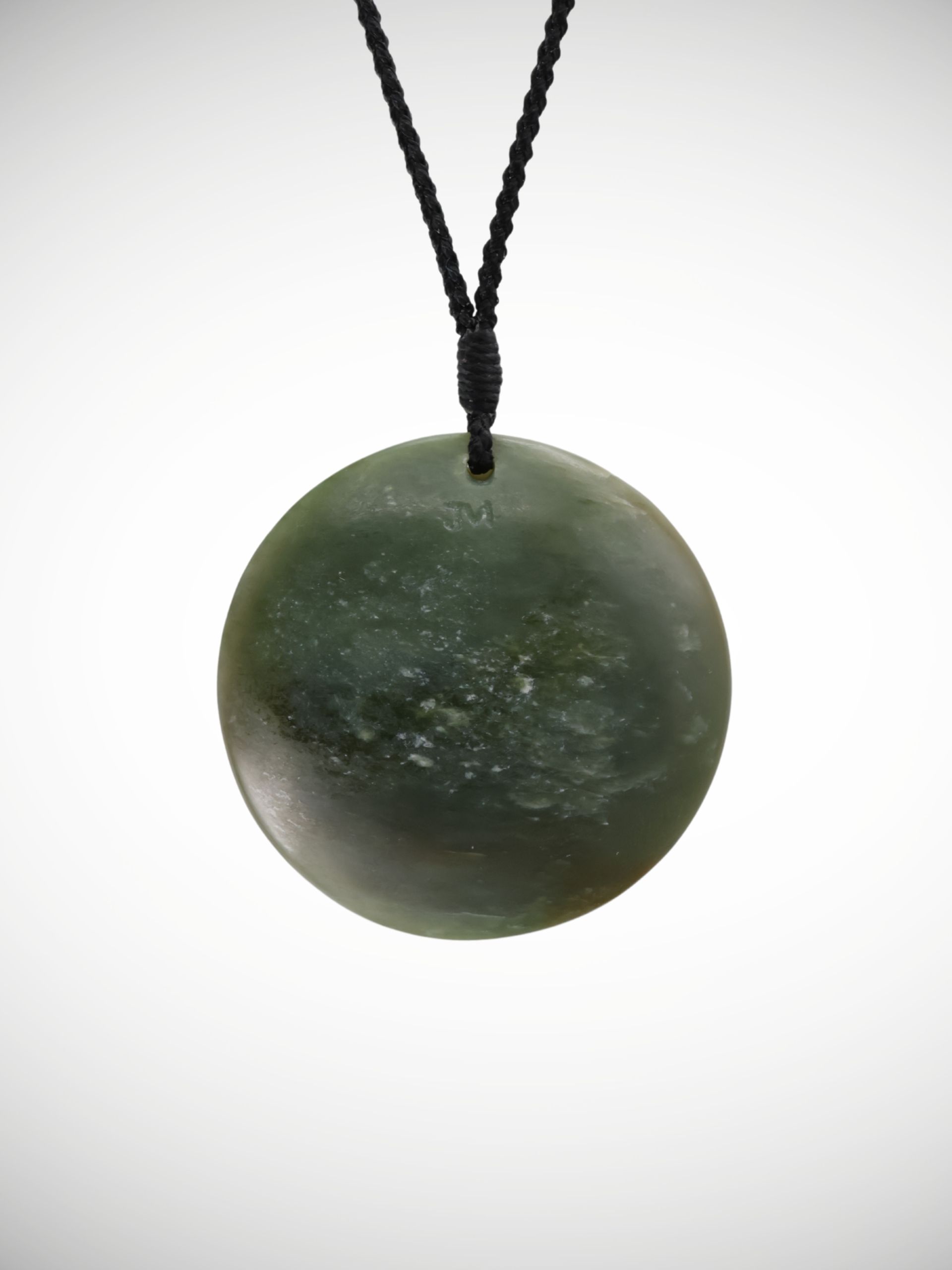 Moko Pounamu Double Koru Genuine NZ Inanga Greenstone - Aoroa