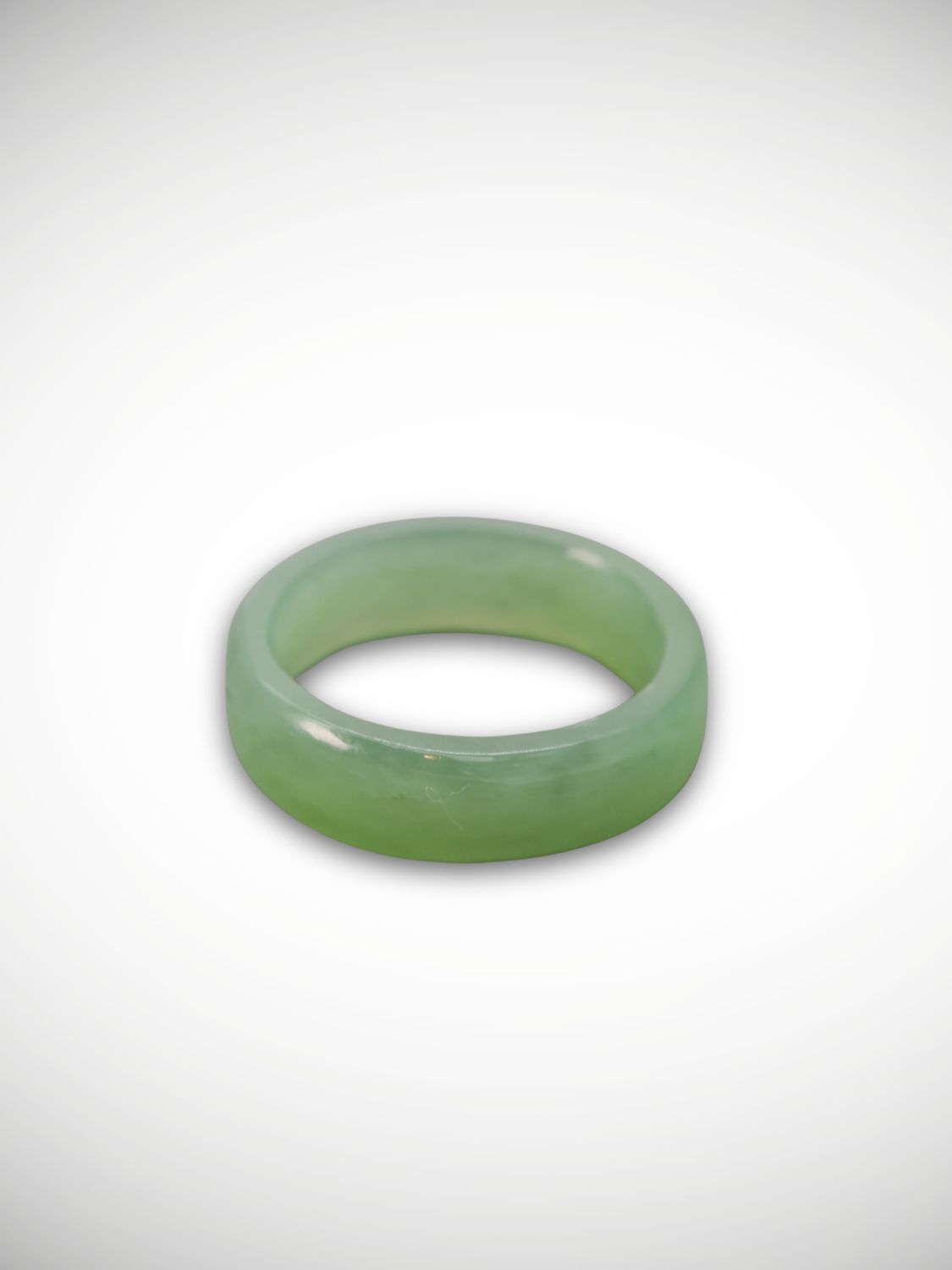 Moko Pounamu Flat Band Ring Genuine NZ Kahurangi Greenstone - Whenuakite