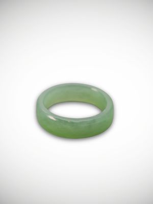 Moko Pounamu Flat Band Ring Genuine NZ Kahurangi Greenstone - Whenuakite