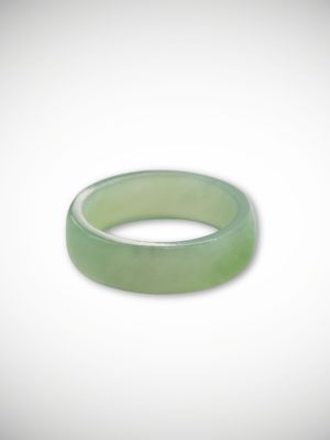 Moko Pounamu Flat Band Ring Genuine NZ Inanga Greenstone - Whatamango