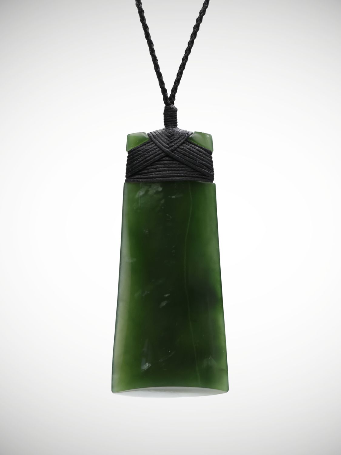 Moko Pounamu Toki NZ Genuine Kawakawa Flower Greenstone - Kairaki
