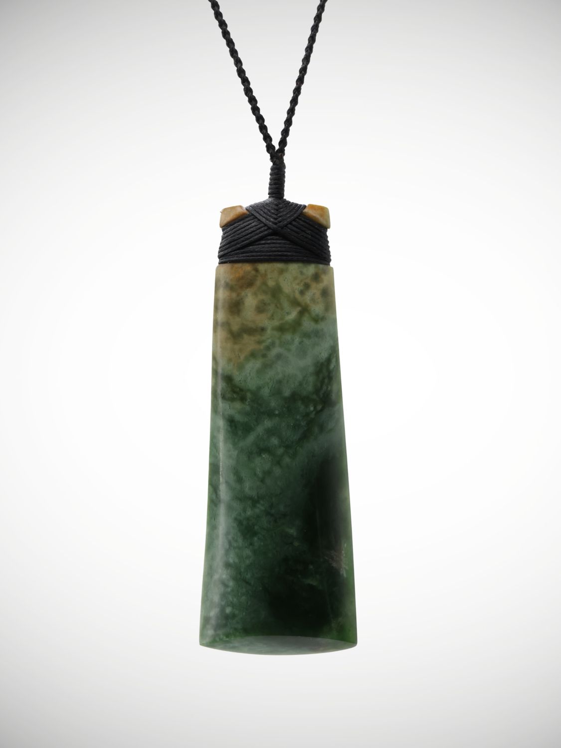 Moko Pounamu Toki NZ Genuine Kawakawa Flower Greenstone - Kairara