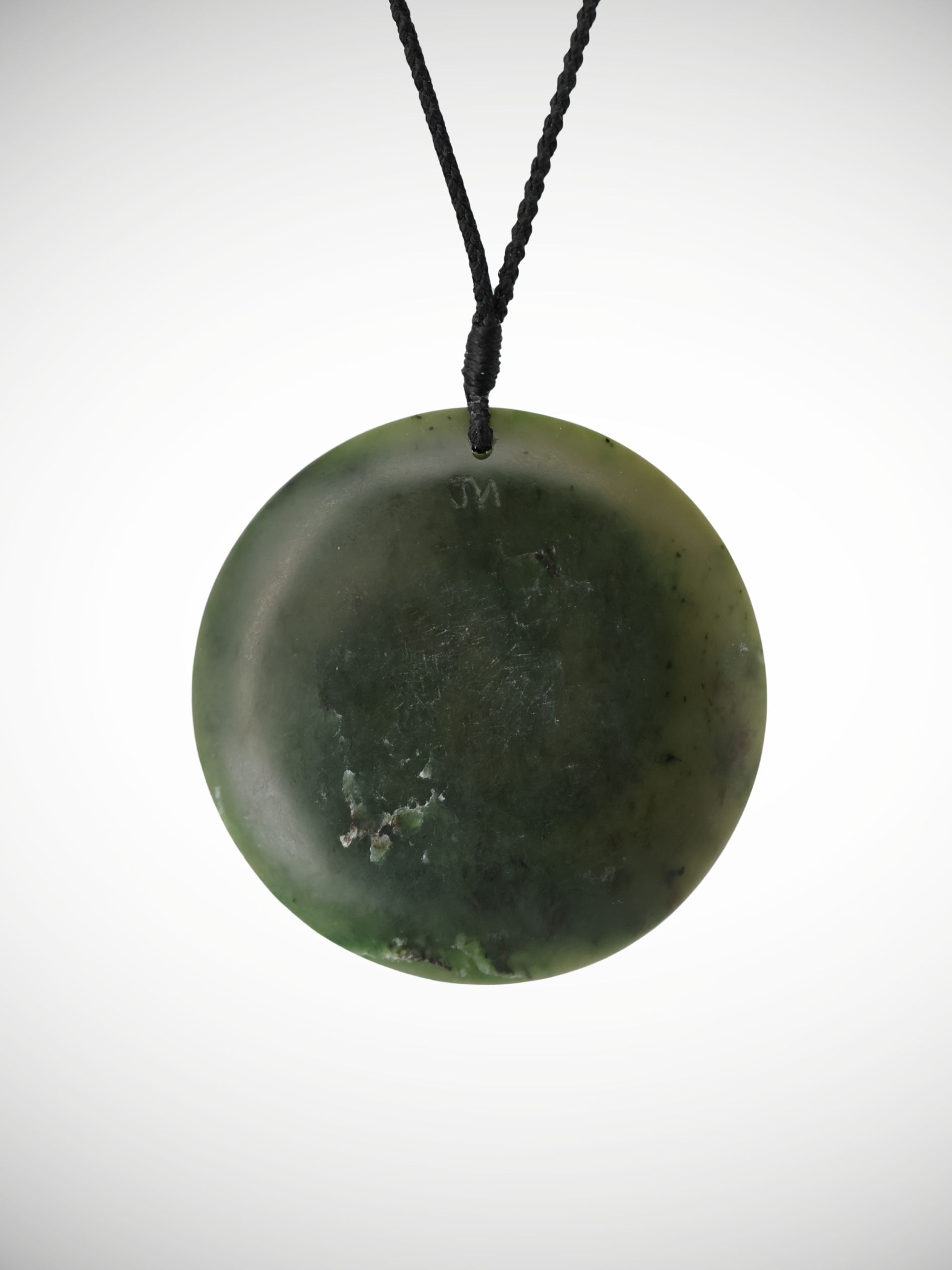 Moko Pounamu Double Koru Genuine NZ Kawakawa Greenstone - Kaimata