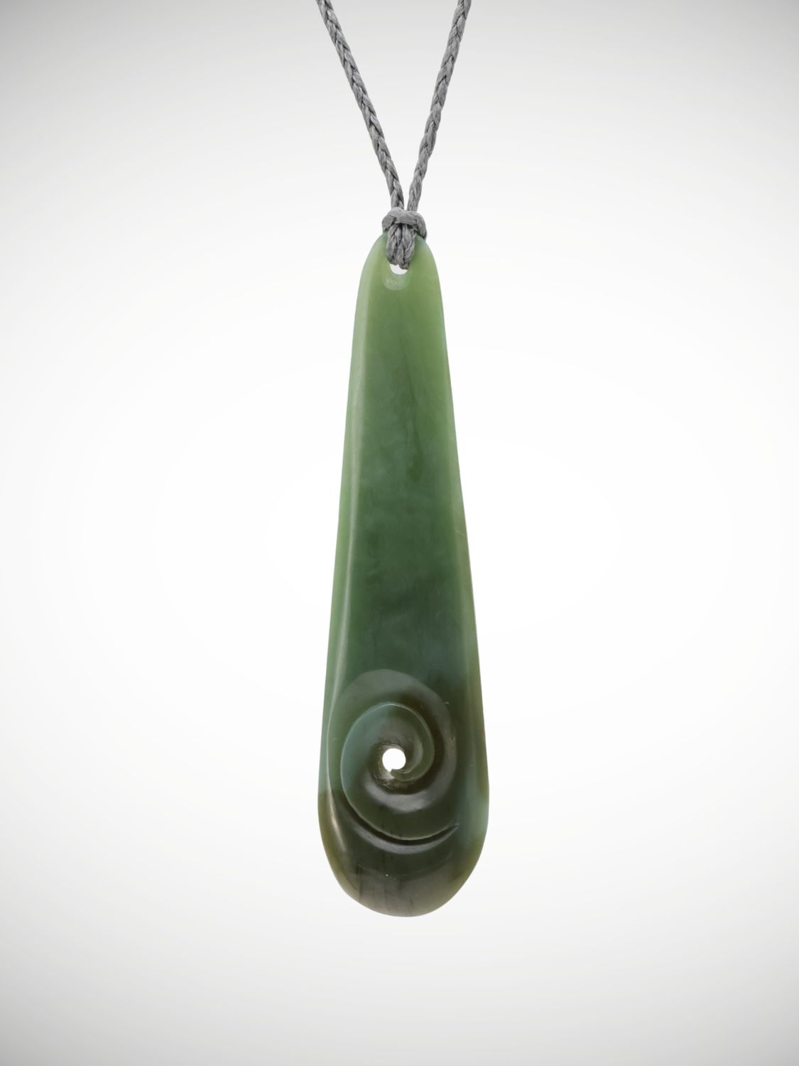 Moko Pounamu Kuru &  Koru Genuine NZ Inanga Greenstone - Kairua