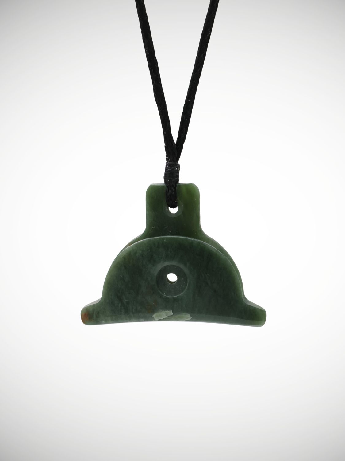 Moko Pounamu Shepherds Whistle Genuine NZ Kawakawa Greenstone - Ararimu