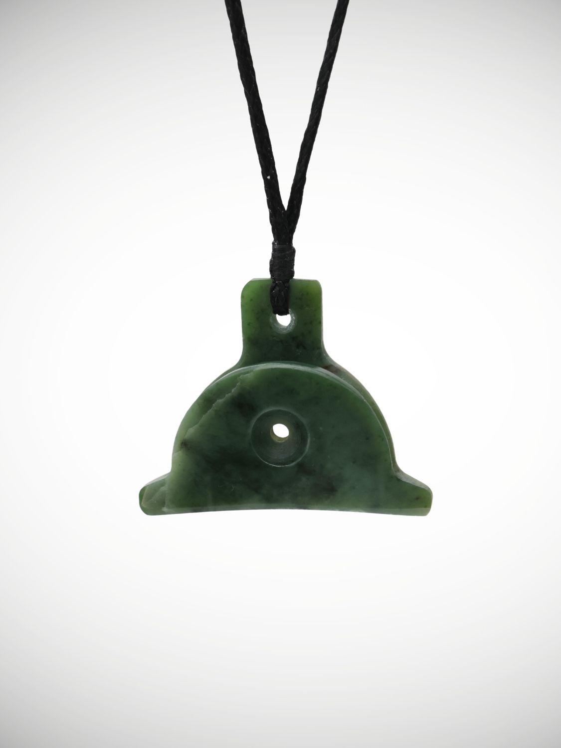Moko Pounamu Shepherds Whistle Genuine NZ Kahotea Greenstone - Arataha