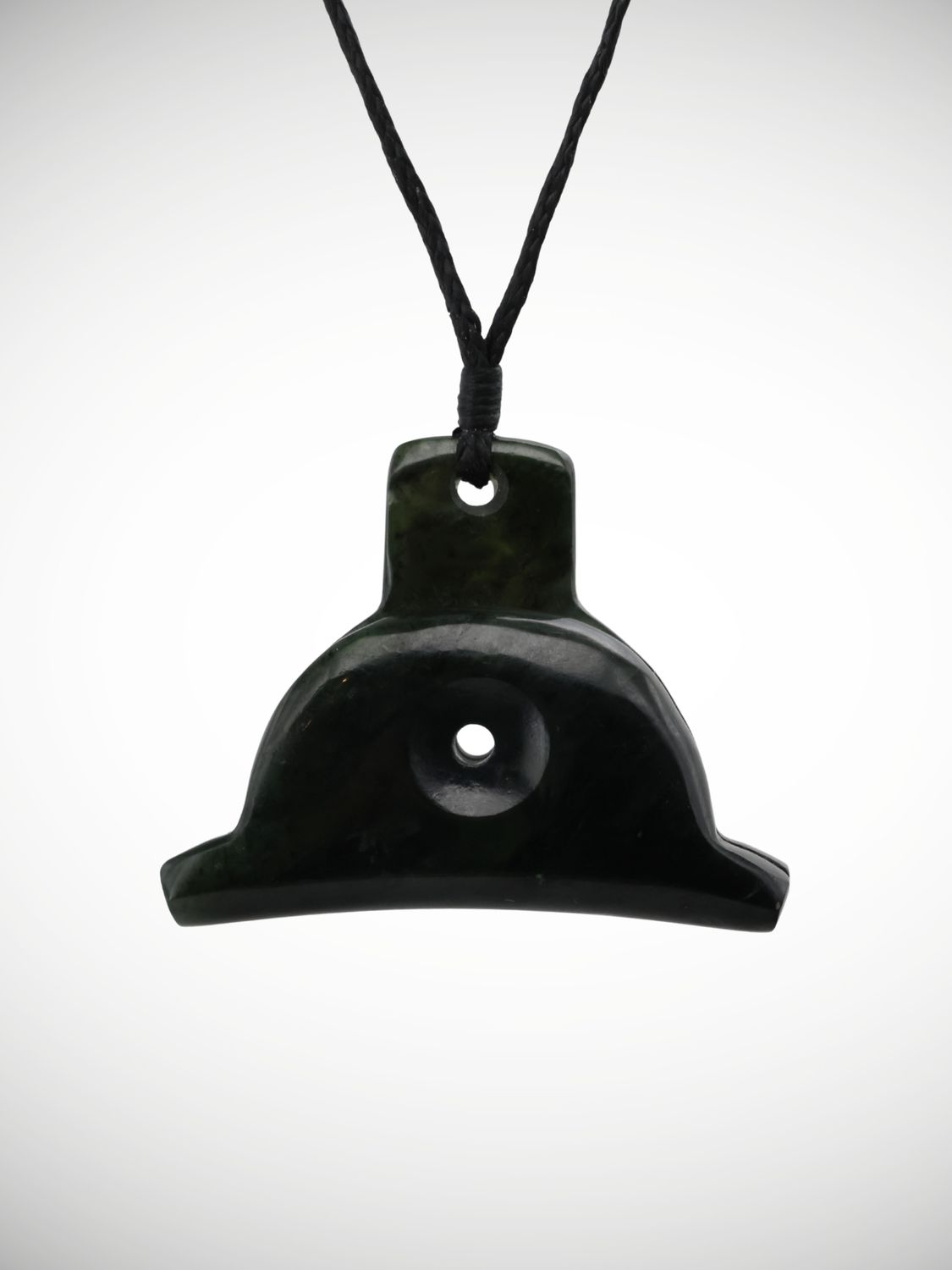 Moko Pounamu Shepherds Whistle Genuine NZ Kawakawa Greenstone - Awaiti