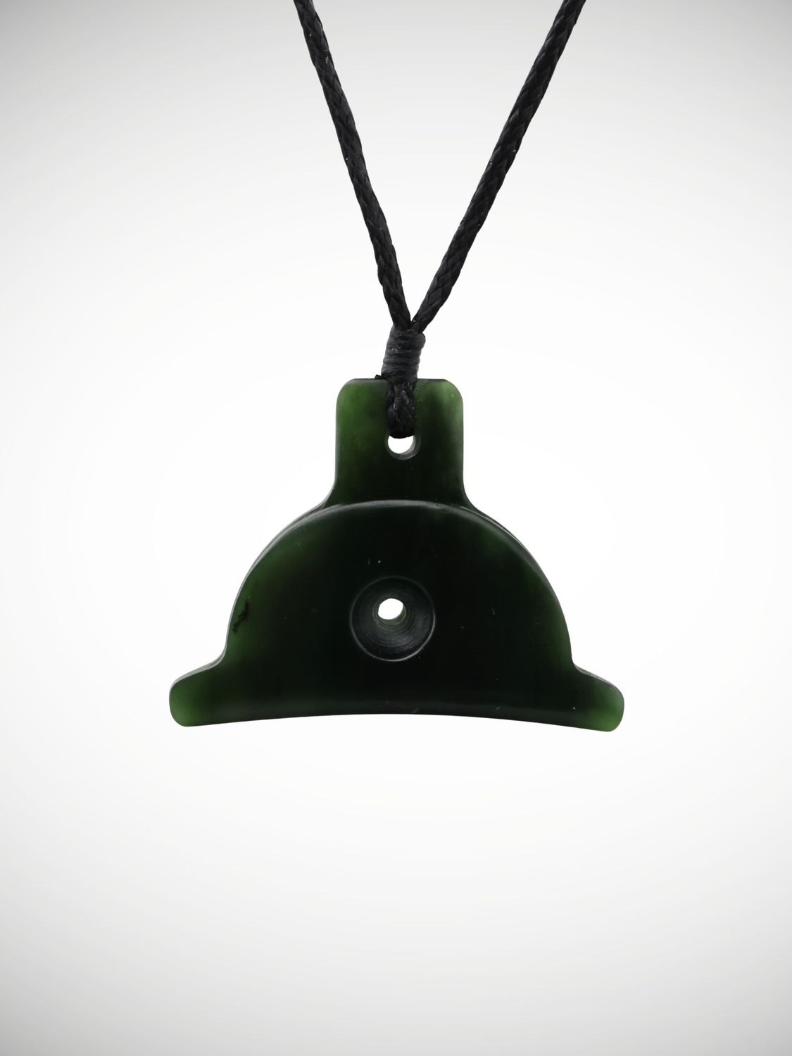 Moko Pounamu Shepherds Whistle Genuine NZ Kawakawa Greenstone - Awakeri