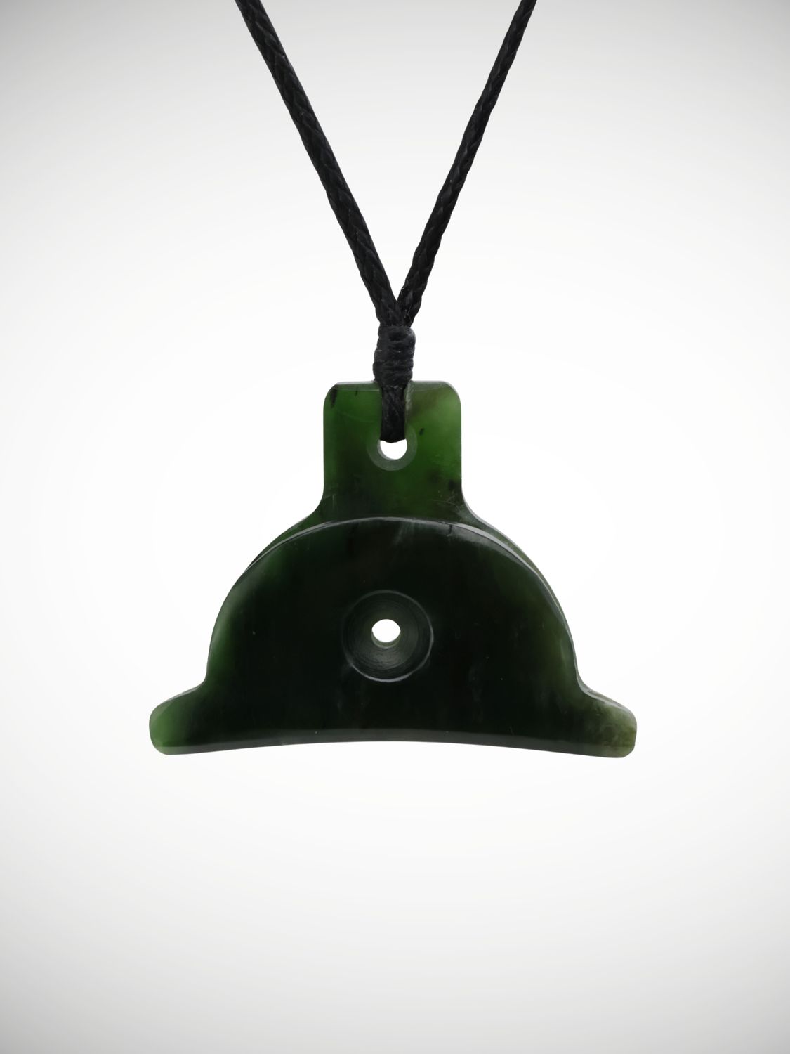 Moko Pounamu Shepherds Whistle Genuine NZ Kawakawa Greenstone - Awamangu
