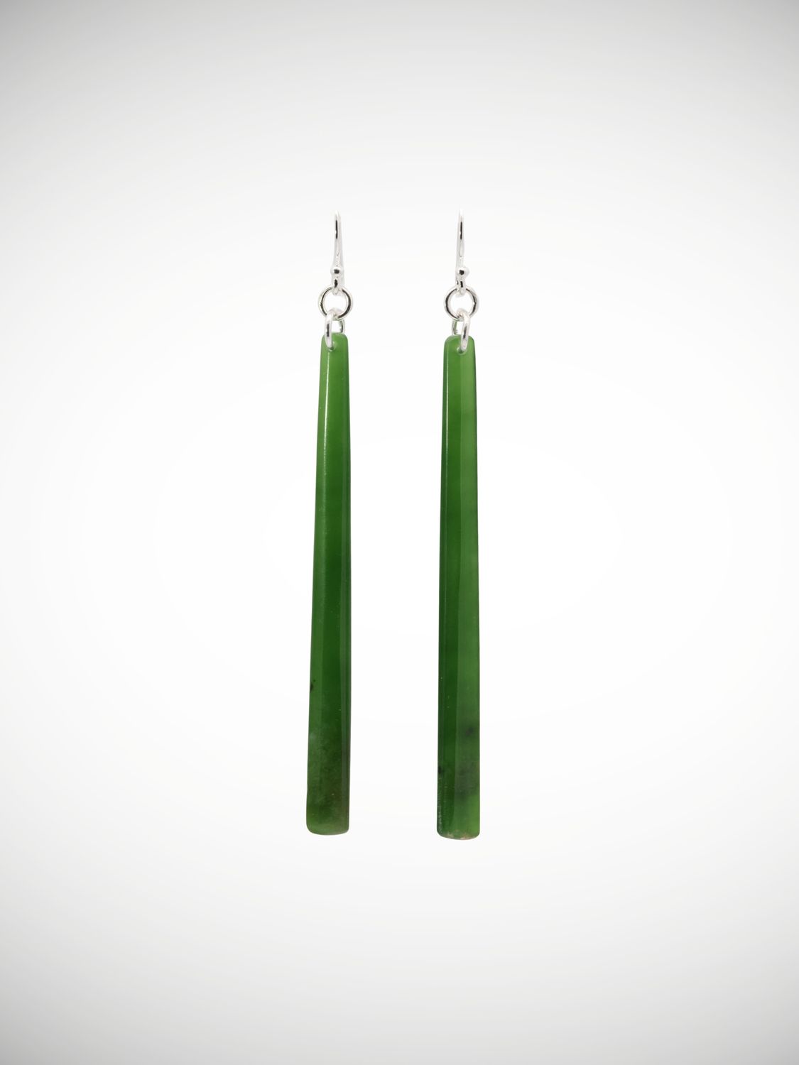 Moko Pounamu Genuine NZ Kahurangi Greenstone & Sterling Silver Earrings - Aoroa