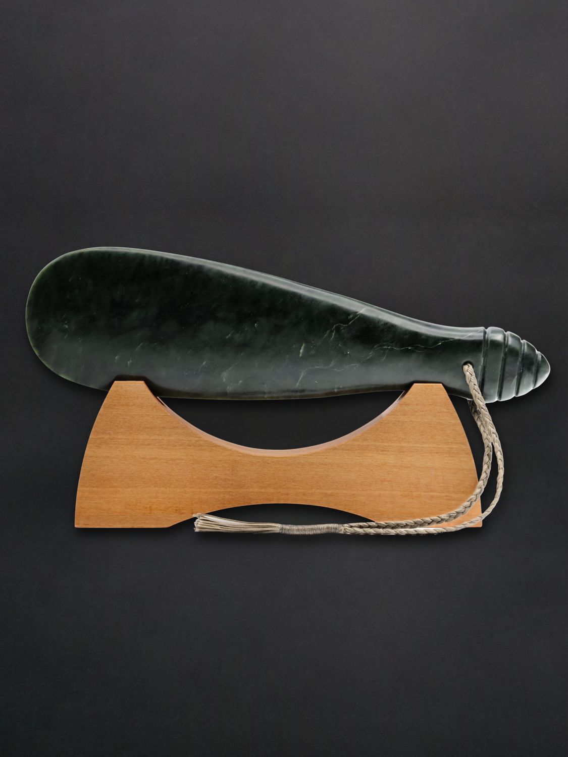Moko Pounamu Mere Genuine NZ Kawakawa Greenstone - Makotuku