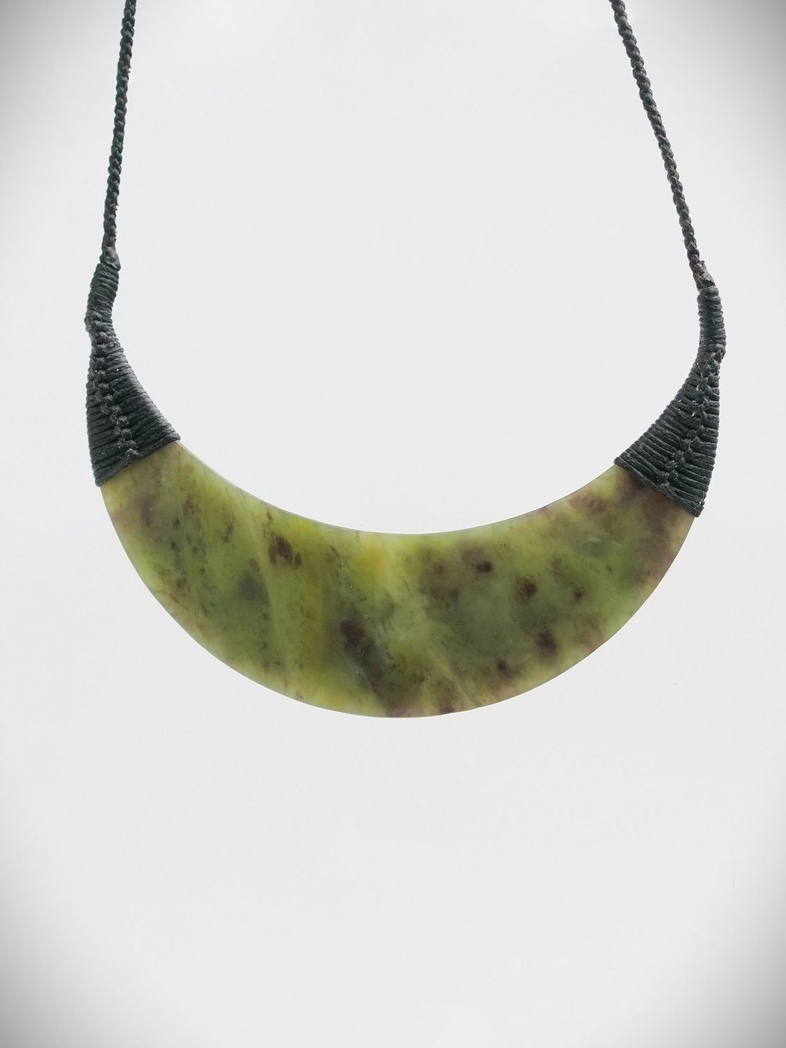 Moko Pounamu Kouma Breastplate NZ Genuine Totoweka  Greenstone - Tongaporutu