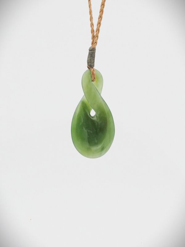 Moko Pounamu Pikorua Genuine NZ Kahurangi Greenstone - Kaitawa