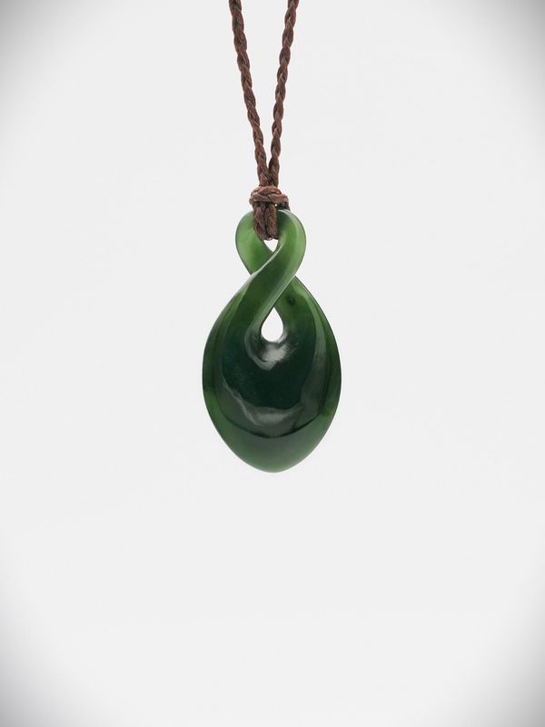 Moko Pounamu Pikorua NZ Genuine Kawakawa Greenstone - Tinakori