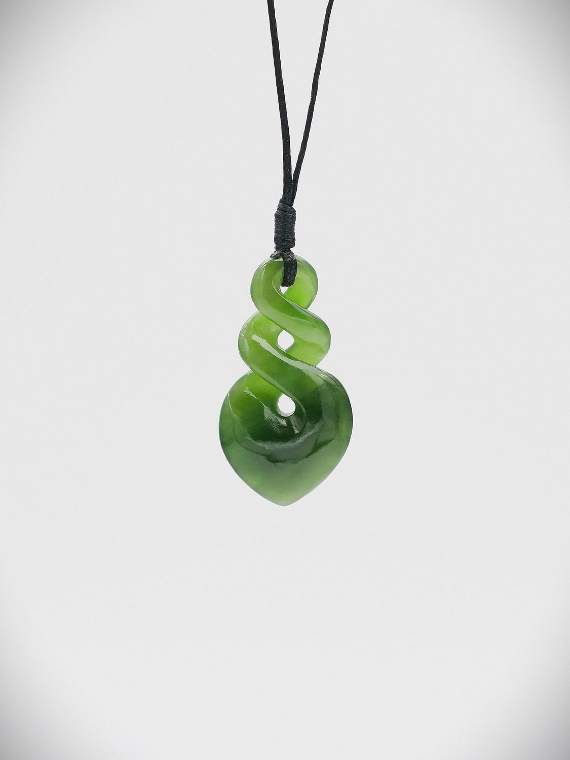 Moko Pounamu Pikorua NZ Genuine Kahurangi Greenstone - Pehiri