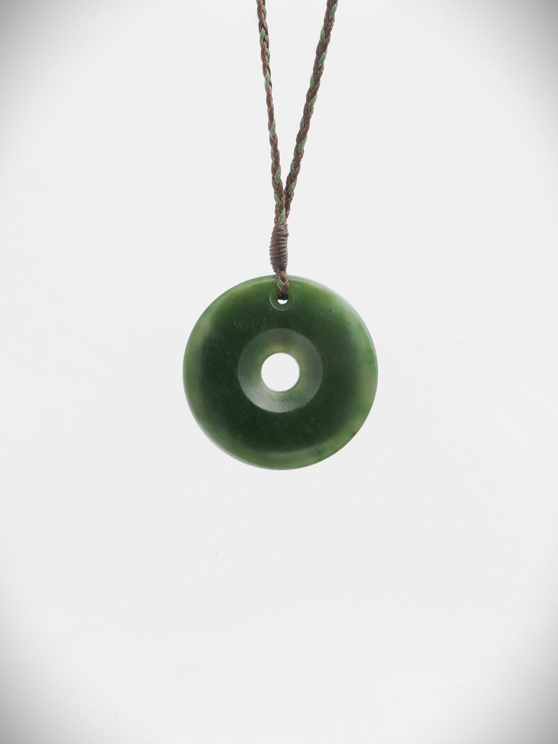 Moko Pounamu Porohita (Disc) NZ Genuine Kawakawa Greenstone - Okoki