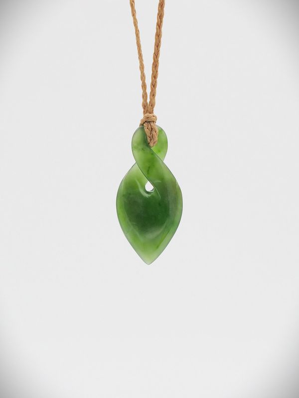 Moko Pounamu Pikorua Genuine NZ Kahurangi Greenstone - Te Karaka