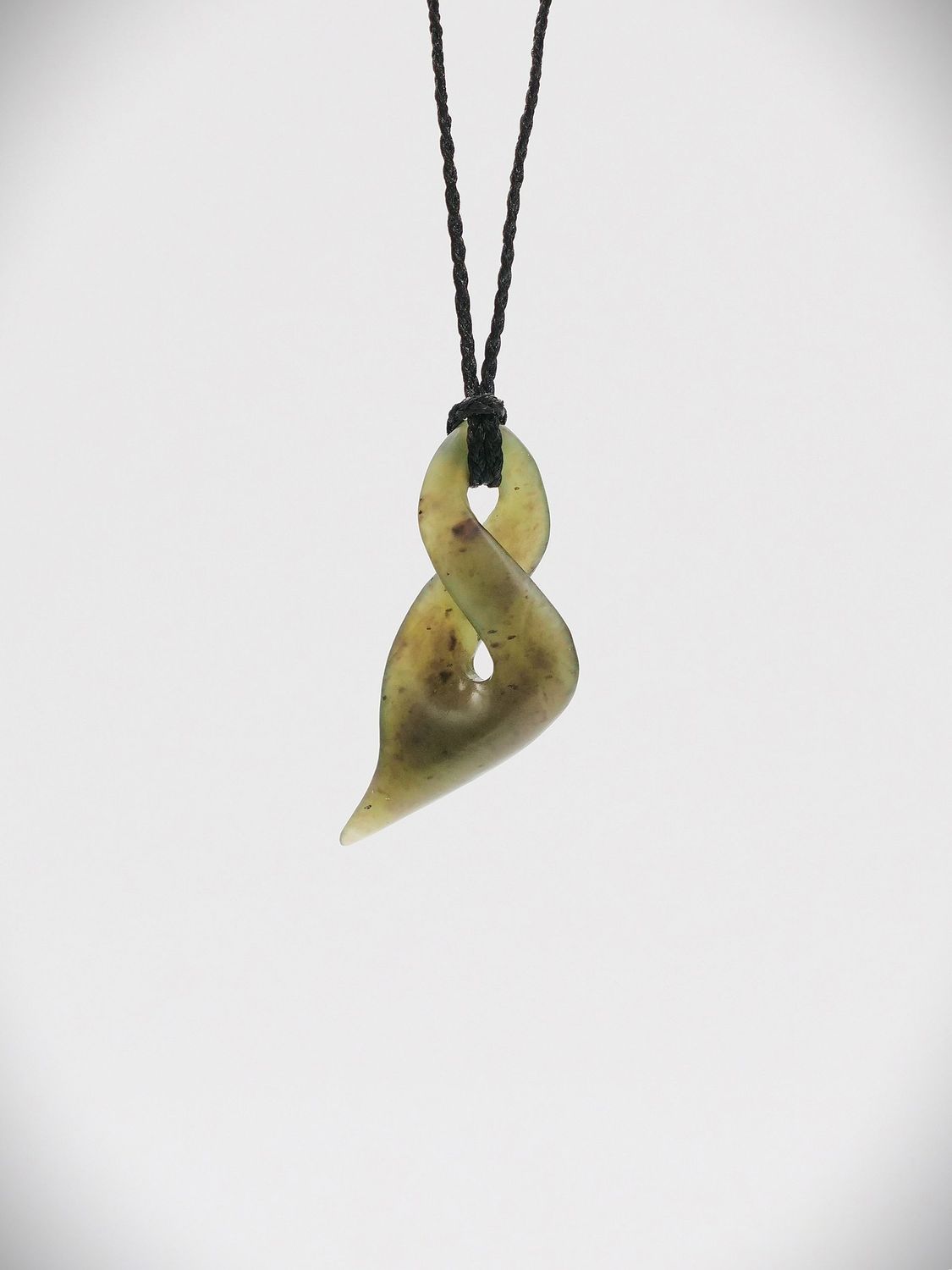 Moko Pounamu Single Pikorua NZ Genuine Totoweka Greenstone - Whatatutu