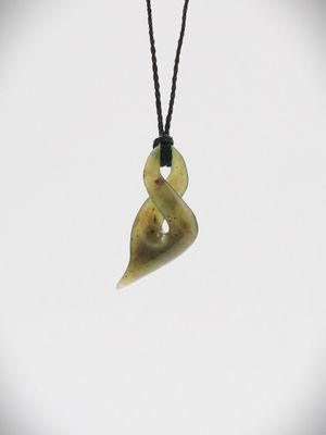 Moko Pounamu Single Pikorua NZ Genuine Totoweka Greenstone - Whatatutu