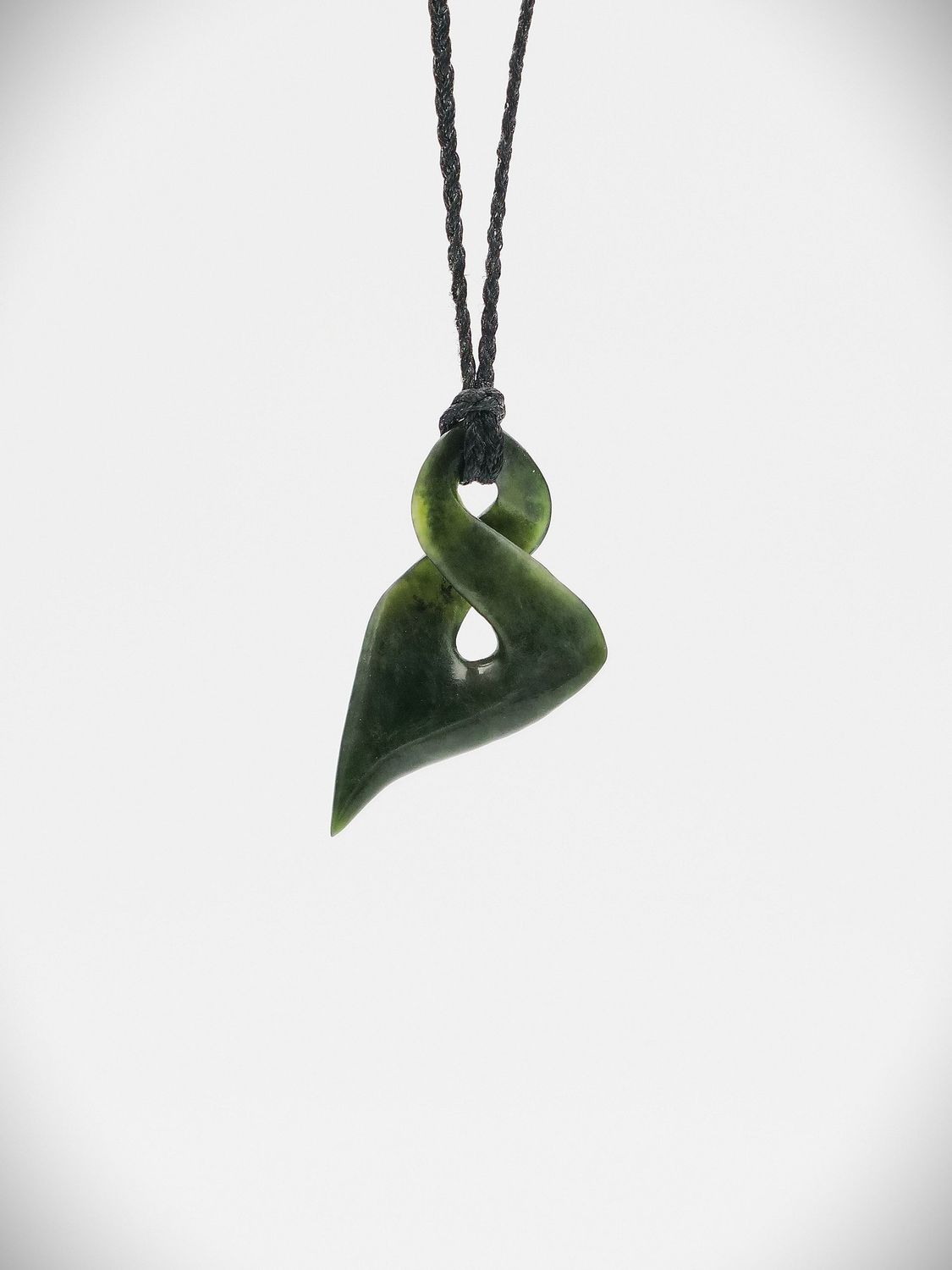 Moko Pounamu Pikorua (Twist) NZ Genuine Kawakawa Greenstone - Otoko