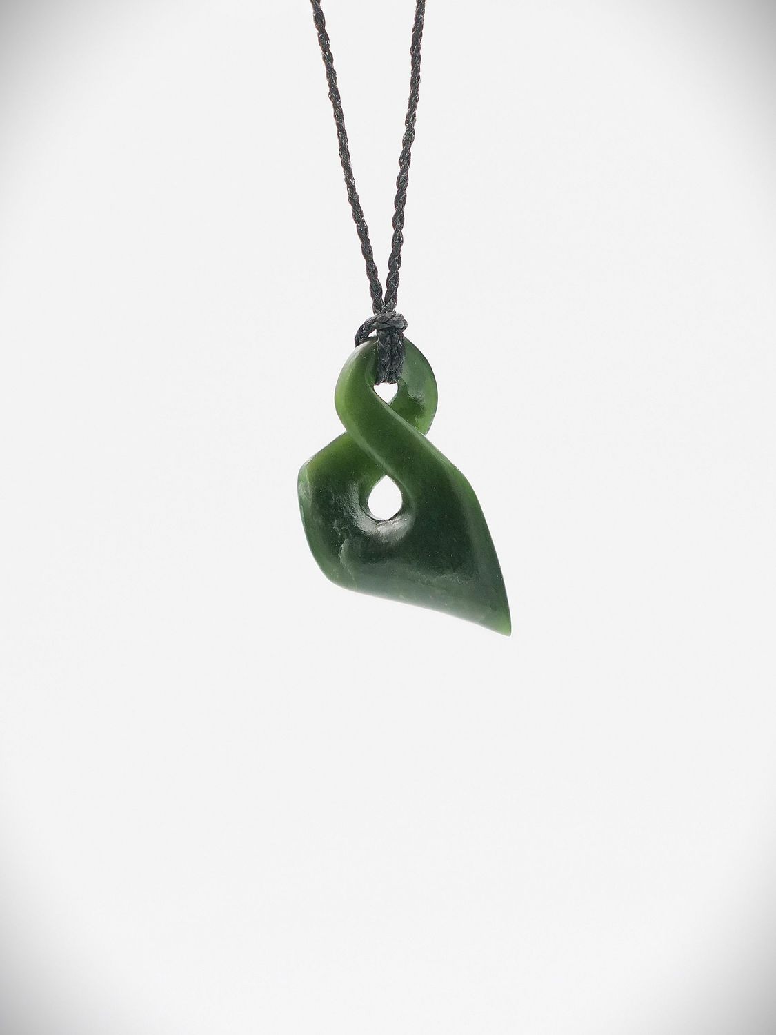 Moko Pounamu Pikorua (Twist) NZ Genuine Kawakawa Greenstone - Makorori