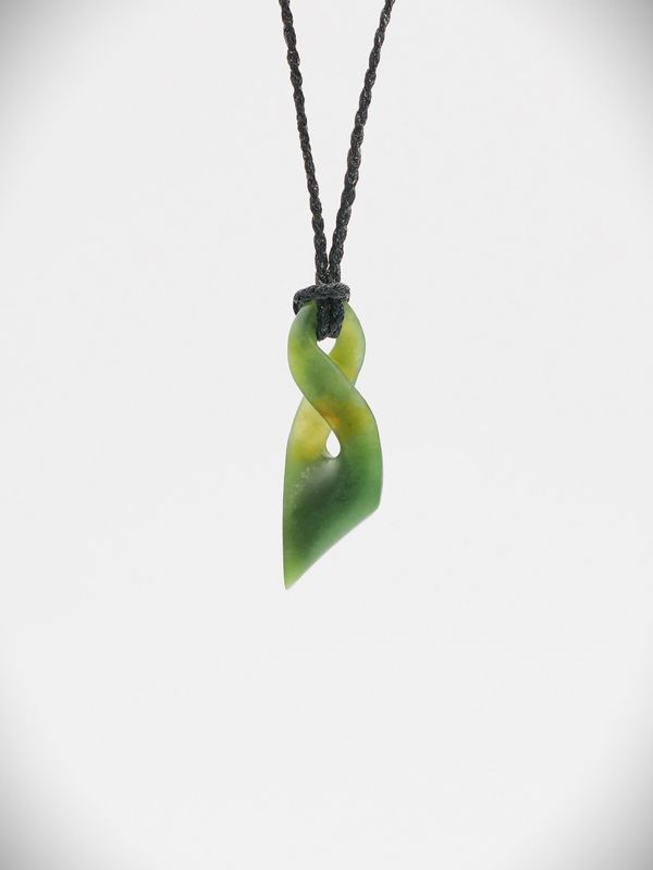 Moko Pounamu Pikorua (Twist) NZ Genuine Kawakawa Greenstone - Matawhero