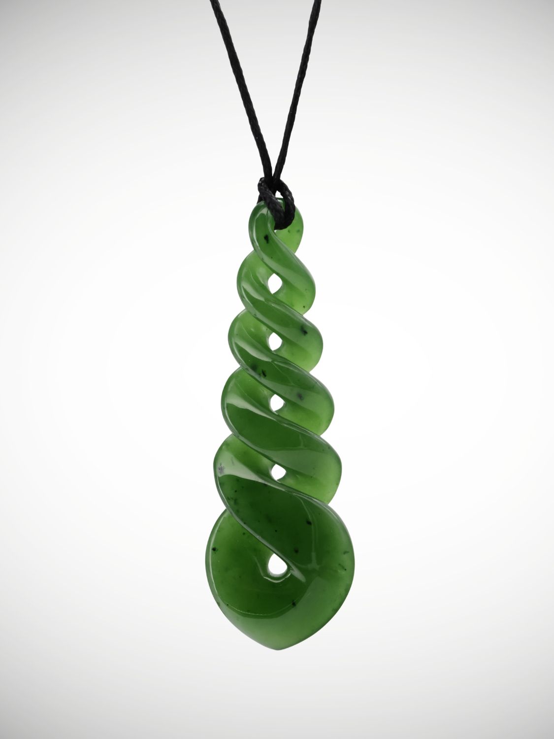 Moko Pounamu Quintuple Pikorua (Twist) NZ Genuine Kahurangi Greenstone - Kairara