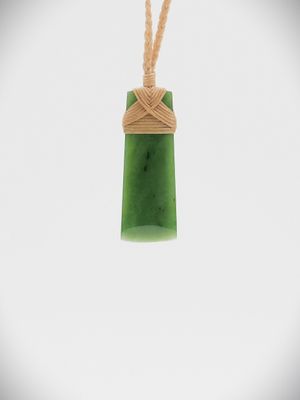 Moko Pounamu Toki NZ Genuine Kahurangi Greenstone - Whatatutu