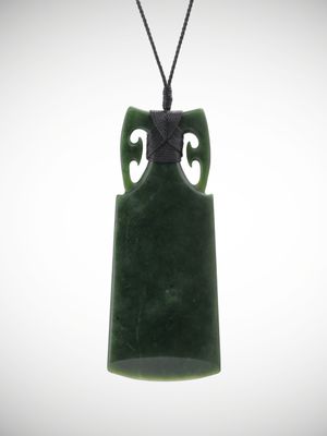 Moko Pounamu Toki Genuine NZ Kawakawa Greenstone - Kaiwera
