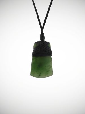 Moko Pounamu Toki Genuine NZ Kawakawa Greenstone - Kiwinui