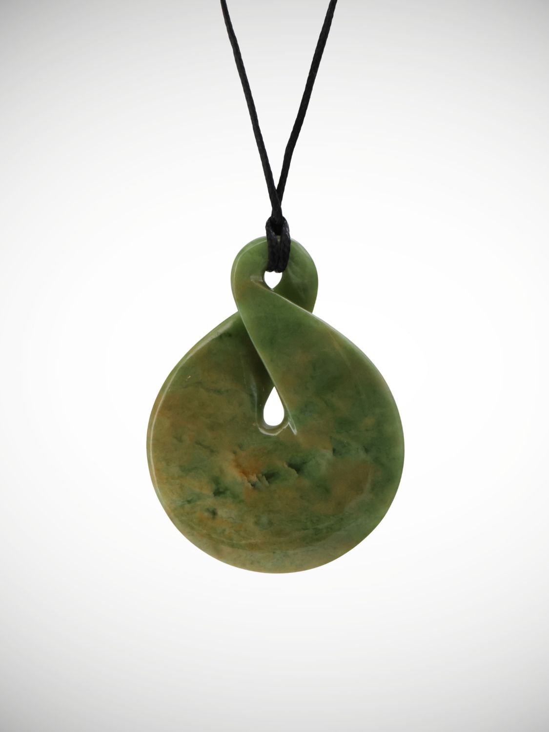 Moko Pounamu Pikorua (Twist) Genuine NZ Marsden Flower Pounamu Greenstone - Kereru