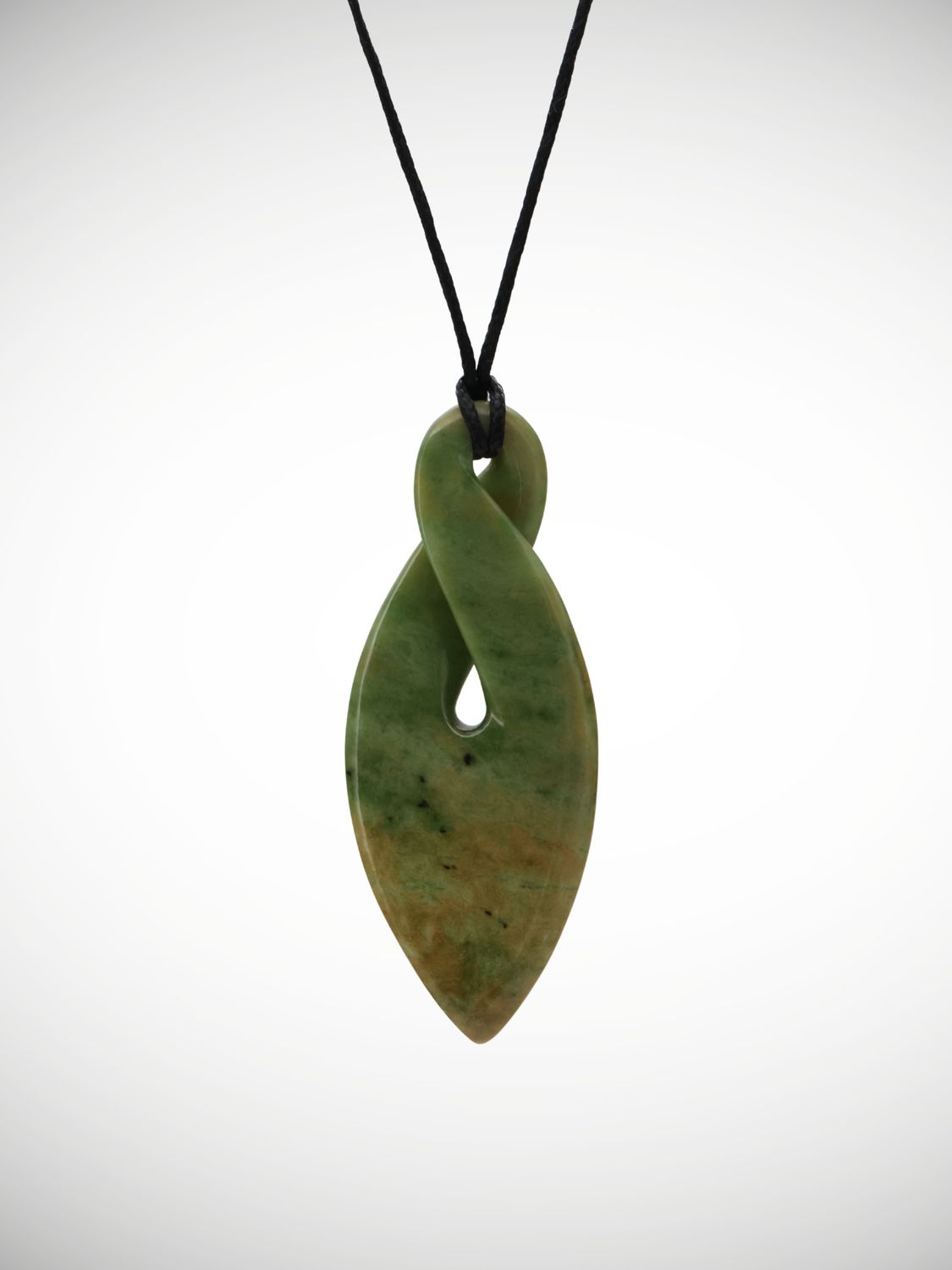 Moko Pounamu Pikorua (Twist) Genuine NZ Marsden Flower Greenstone - Kararoa