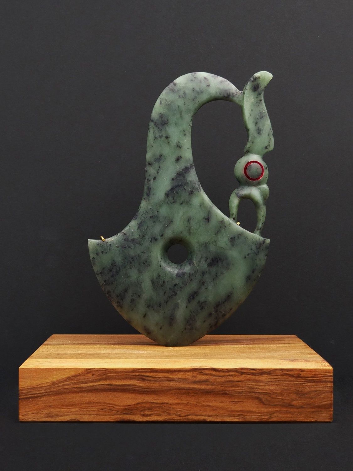 Moko Pounamu Manaia NZ Genuine Inanga Totoweka Greenstone - Whareponga