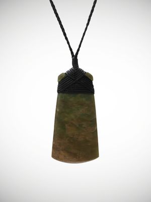 Moko Pounamu Toki Genuine NZ Raukaraka Greenstone - Kaituna