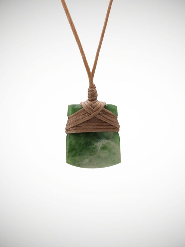 Moko Pounamu Toki Genuine NZ Kahotea Greenstone - Kaitoke
