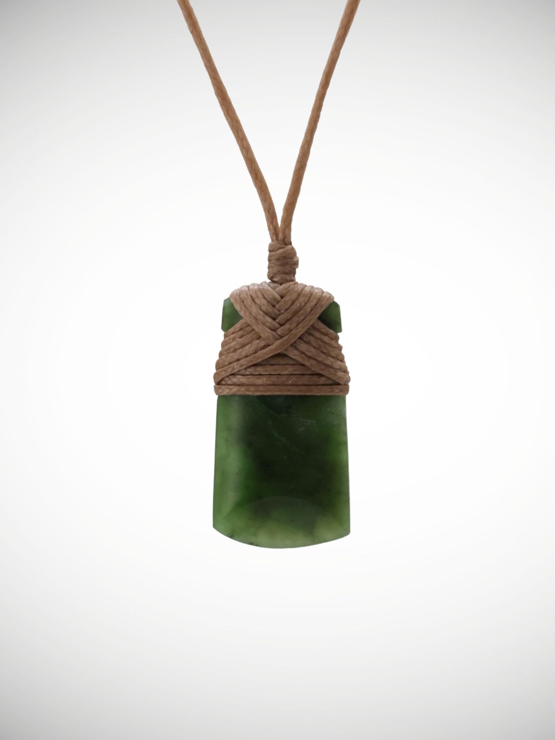 Moko Pounamu Toki Genuine NZ Kawakawa Greenstone - Kohinui