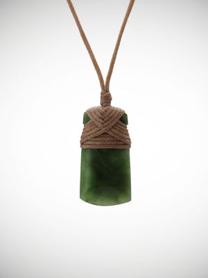 Moko Pounamu Toki Genuine NZ Kawakawa Greenstone - Kohinui