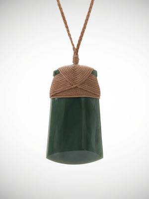 Moko Pounamu Toki Genuine NZ Inanga Greenstone - Koputai