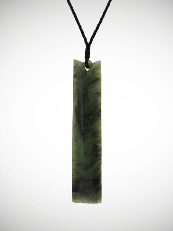 Moko Pounamu Toki Genuine NZ Kawakawa Greenstone - Kororareka
