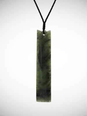 Moko Pounamu Toki Genuine NZ Kawakawa Greenstone - Kororareka