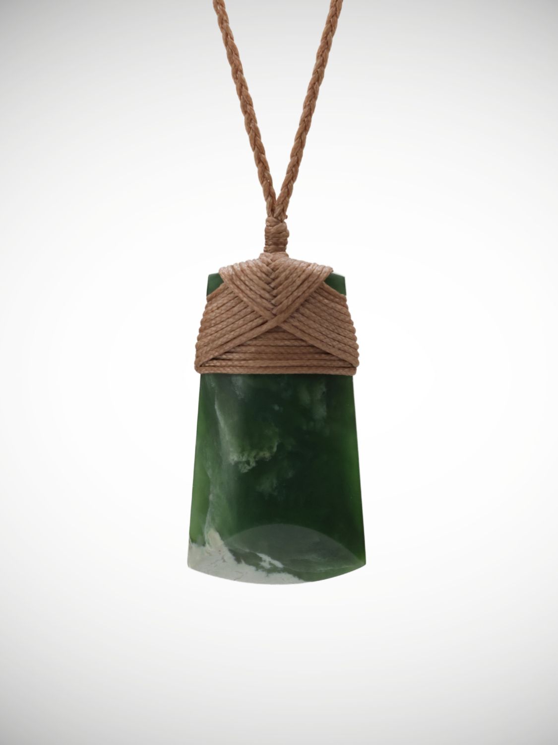 Moko Pounamu Toki Genuine NZ Kahotea Greenstone - Korakonui