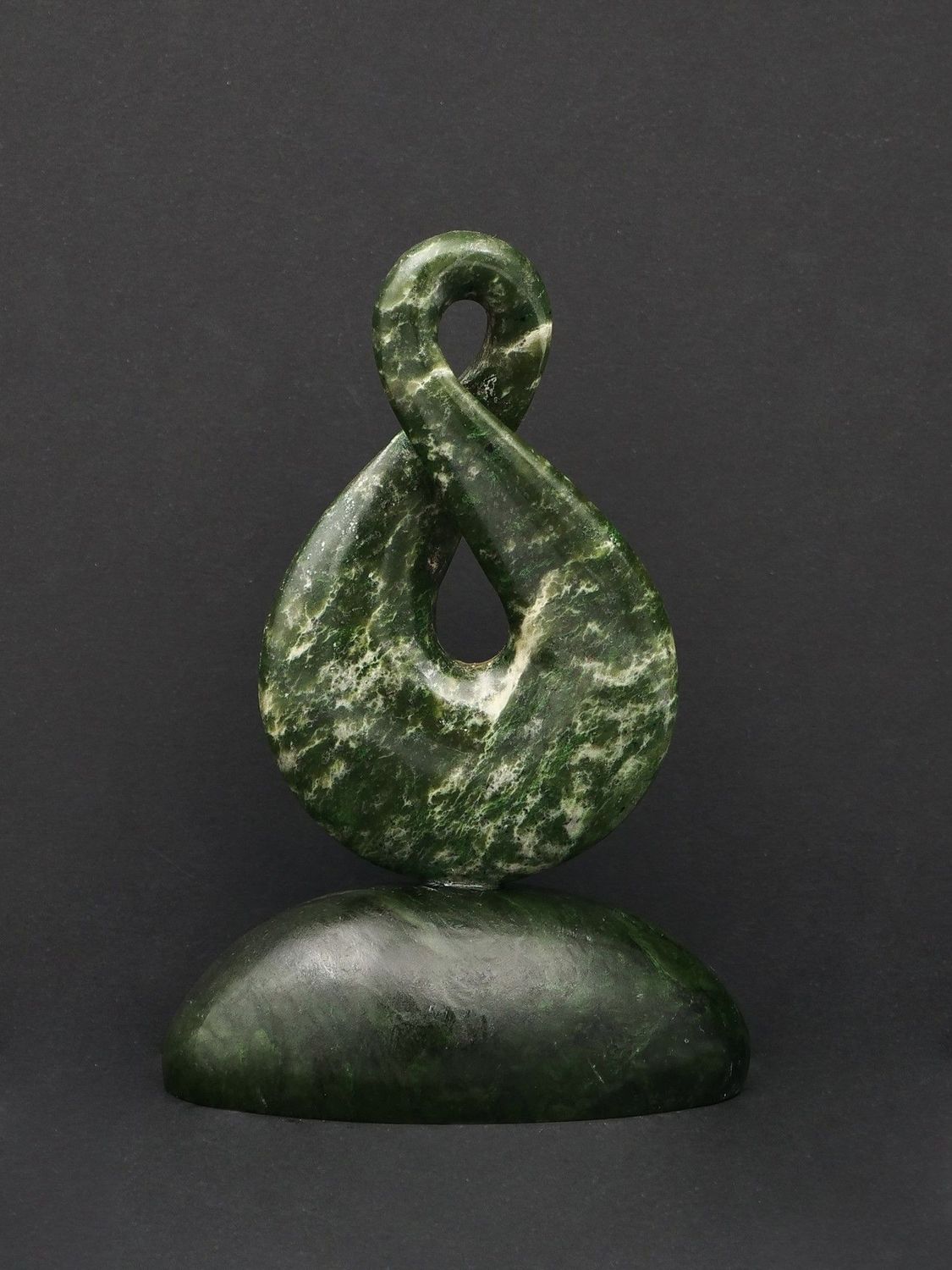 Moko Pounamu Pikorua NZ Genuine Kahotea, Kawakawa Greenstone - Mangapakeha