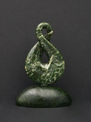 Moko Pounamu Pikorua NZ Genuine Kahotea, Kawakawa Greenstone - Mangapakeha
