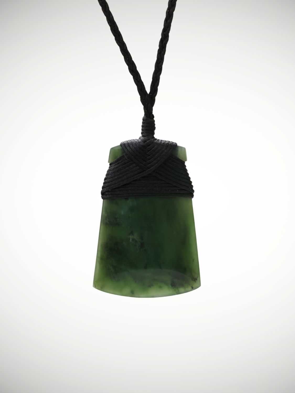 Moko Pounamu Toki Genuine NZ Kawakawa Greenstone - Kotuku