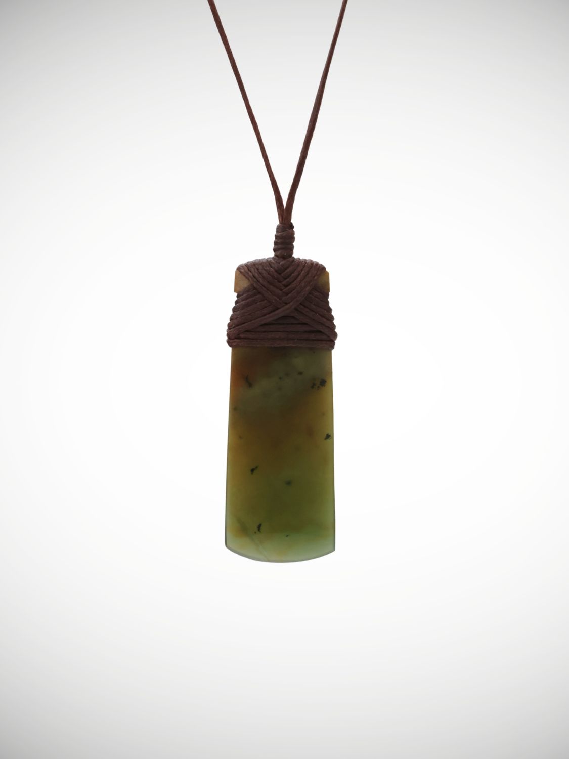Moko Pounamu Toki Genuine NZ Kawakawa Greenstone - Kourarau