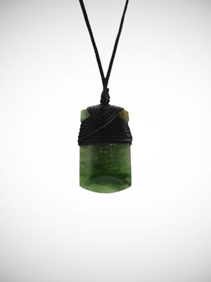Moko Pounamu Toki Genuine NZ Kawakawa Greenstone - Kuranui
