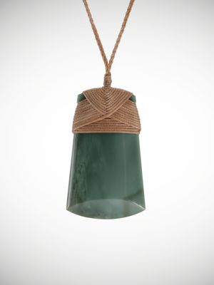 Moko Pounamu Toki Genuine NZ Inanga Greenstone - Kumeroa