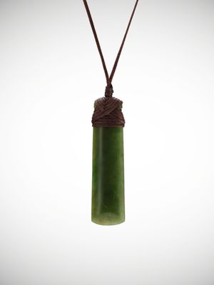 Moko Pounamu Toki Genuine NZ Kawakawa Greenstone - Makaranui